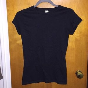 Plain black T-shirt